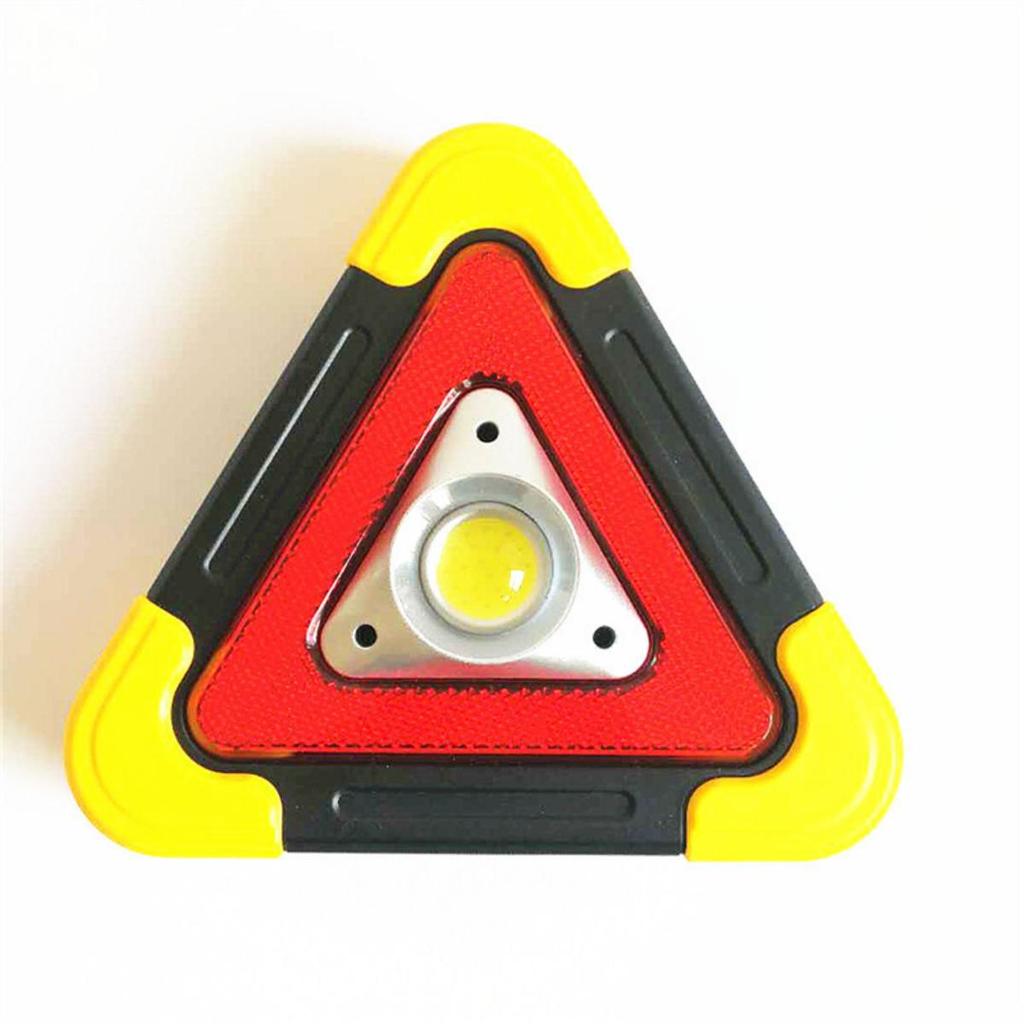 Triangle Warning Emergency Light LED Multi-functional Rechargeable Strong Light Triangle Warning Emergency Light Solar Dry Battery Models a Variety