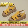 Fashion women's shoes size 35 thick soft sole not tired feet beach shoes women's summer wear 2025 new Roman sandals