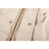 Winter Women Coat Long Length College Style Over Knee Big Collar Warm Lamb Wool Blend Jacket Trendy