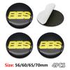 BBS Metallböjd Yta Bilfälgslock Dekaler 4ST 56mm 60mm 65mm 70mm BBS Däcknavsdekal Röd Guld Svart Silver