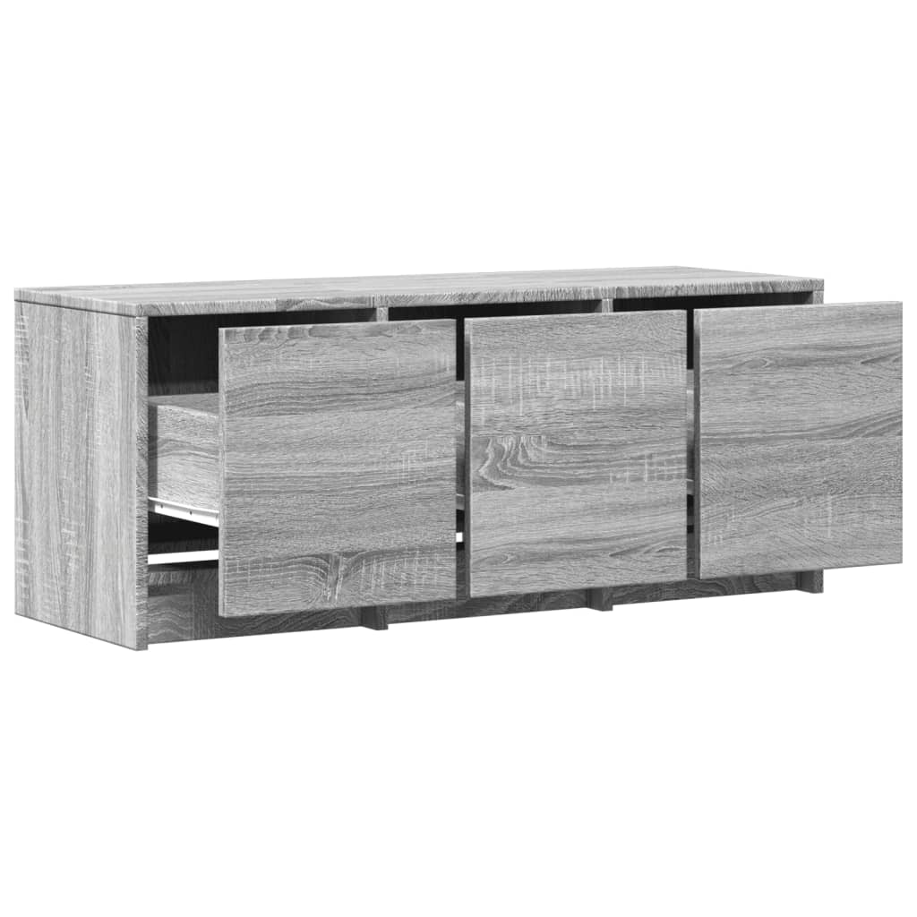 LED TV Cabinet Grey Sonoma 97 x 34 x 40 cm Particleboard