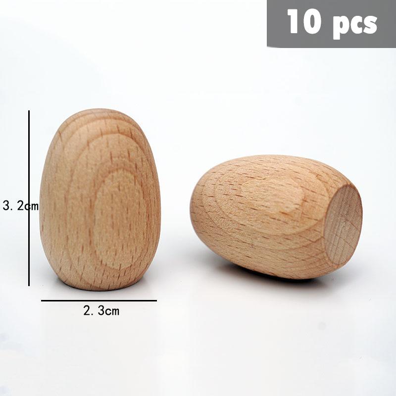 Kids Wooden Constructor Unfinished Rainbow Blocks Loose Parts Montessori Sensory Toys Droplets Cones Mushrooms Creative Blocks