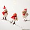 Simulated Foam Small Bird Ornaments - Christmas Tree Plush Figurines and Pendants