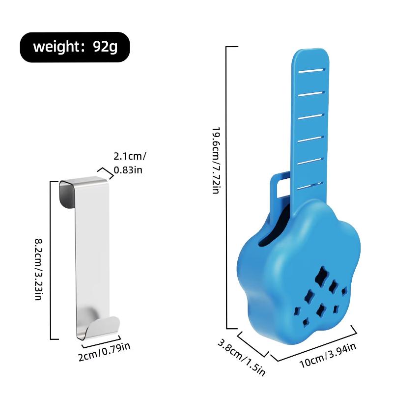 Silicone Toilet Bowl Cleaner Hanger Holder Waterproof Easy Installation Toilet Tank Deodorizer Rack for Office Bathroom