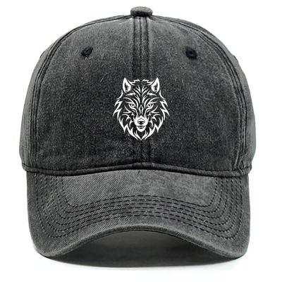 Weißer Wolfskopf Verstellbare Baseballkappen Trucker Cap Schnalle Stylische Snapback Baseballkappe Perfekt Für Outdoor-Sportarten