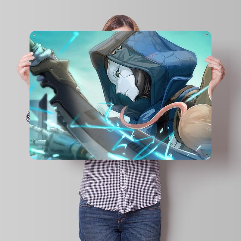 Ash Apex Legends Art D Texture Metal Poster Customized Wall Art Tin Sign Gift for Mancave Living Room Decorations Desk Decor