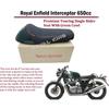 Royal Enfield "Interceptor 650" "Premium Touring Rider Seat" & "Green Cowl"