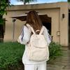 New Casual Backpack Korean Travel Solid Color Small Book Bag Japanese Small Fresh Backpack Versatile Flip Bag