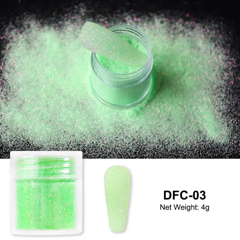 3,5g Paillettes Iridescentes Sucre pour Ongles Coloré Candy Coat Poudre Pigment Pour Manucure Effet Sucre Poussière Brillante Décorations Nail Art