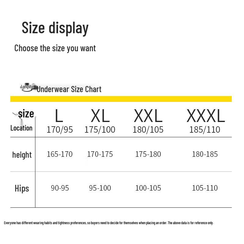 Langsha Men's 4-Pack Cotton Briefs with Mulberry Silk Crotch