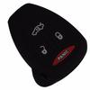 Jingyuqin Silicone 4 Buttons Remote Key Case Cover For Dodge Charger Durango Magnum Chrysler 300 Aspen Jeep Commander Grand