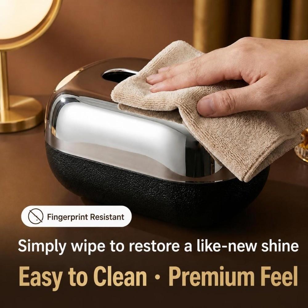 Vintage Napkin Holder Mirror Surface Tissue Box Premium Decorative Tissue Box Dispenser Office
