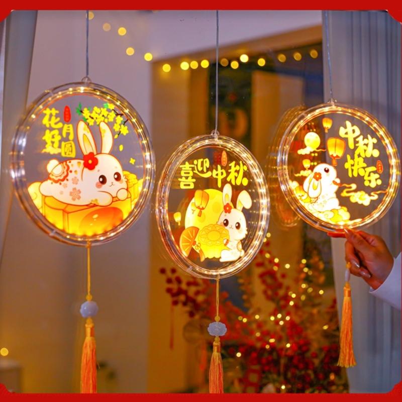 Colorful Autumn Celebration Suction Hanging Ornament Moon Festival Suction Wall Hangings Ornament Stylish Decors