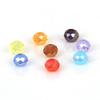 6mm Flat Glass Crystal Beads - DIY Plated Color Abacus Loose Beads for Accessories