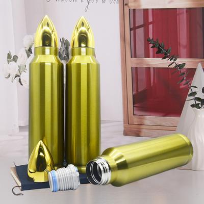 500ML/1L Men Sports Water Bottle Leak-proof Double Layer Vacuum Stainless Steel Water Cup Portable Travel Insulated Tumbler Birthday Father's Day Gift