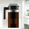 Bouilloire pour cafetière à froid avec poignée de filtre, conception hermétique, résistante aux fuites, pour café glacé et thé