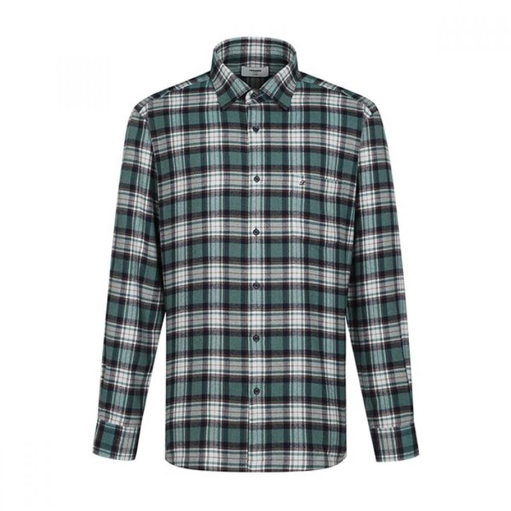 Renoma Warm Flannel Multi Tartan Check Shirt Grey Rofsg1030 Ge 95