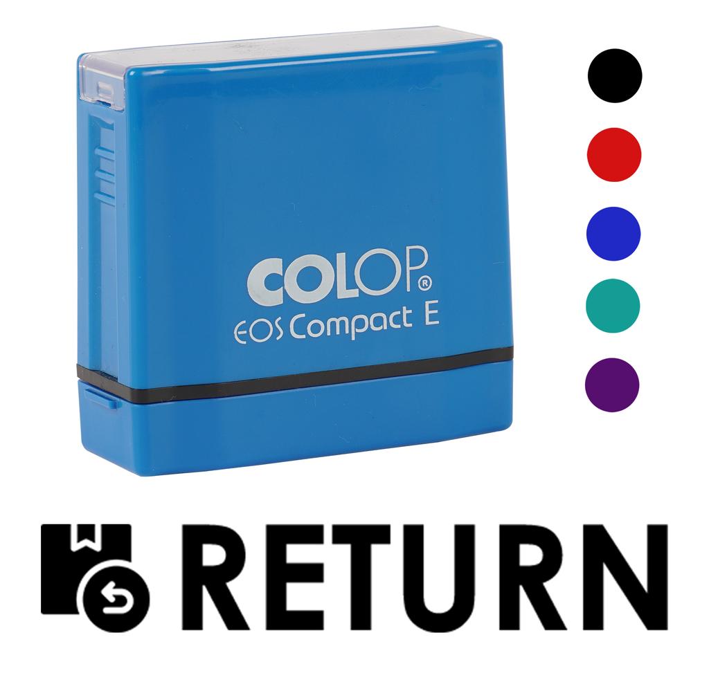 Printtoo Return Self Inking Rubber Stamp Pre-Inked Office Stamp- Home Office Business Stationery, Black- 42 x 9