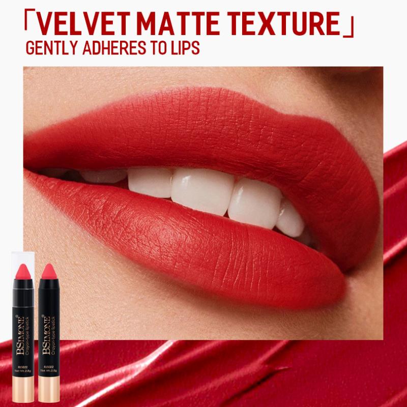 Bsimone Matte Lipstick Multicolor Non Fading Long-Lasting Velvet Lipstick Waterproof Non Stick Cup Lip Gloss Makeup