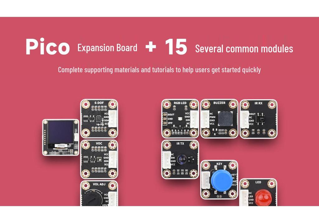 Raspberry Pi Pico Sensor Python Kit - Learning & Development Board