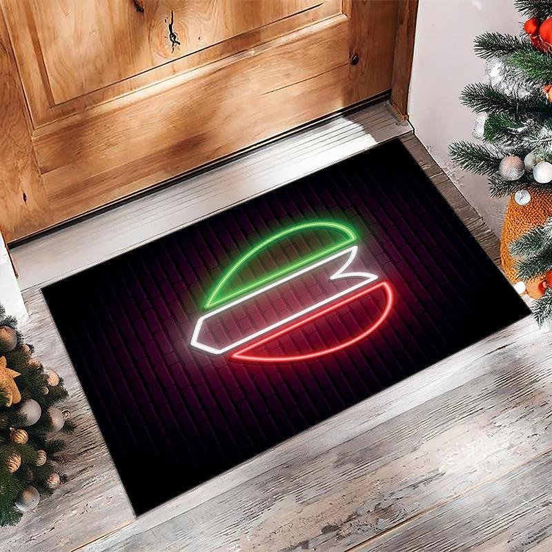 Italy Printed Flannel Area Rug Non Slip Soft Polyester Floor Carpet Indoor Decor Mat for Bedroom Living Room Sofa