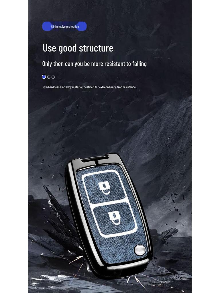 Zinc Alloy Key Shell Covers for Chery, Tiggo 8, 7 Plus - Full Coverage, 5x Anti-Drop Protection