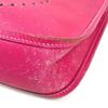 HERMES H punching logo Evelyne 1 PM Crossbody Shoulder Bag Epsom Rose Tyrian