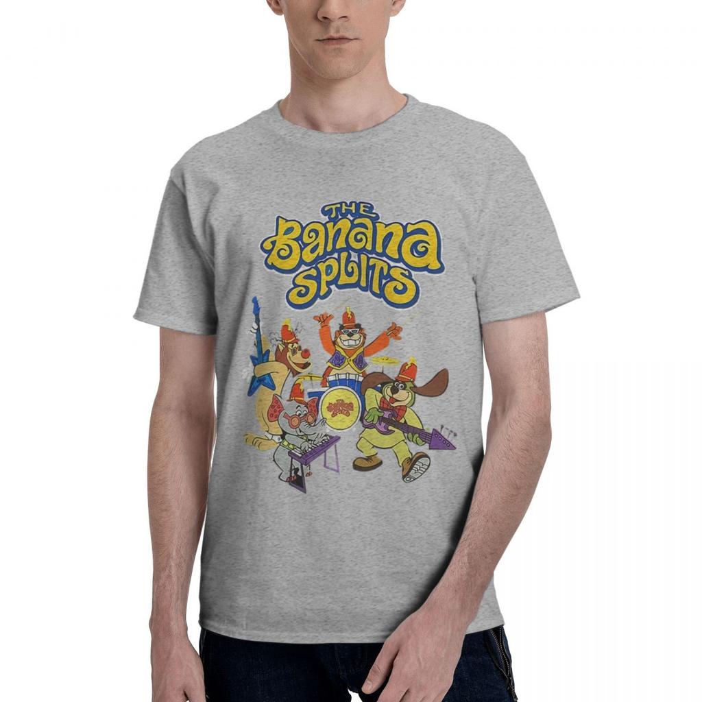 The Banana Splits MenS 100 Cotton Casual Breathable Confortable Tshirt Funny TShirt For Men Mens Wear