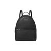 MK Sheila Canvas Rucksack Mit Silberner Hardware Und Reißverschluss Damen Rucksäcke Schwarz 35H3S6HB6B-BLACK