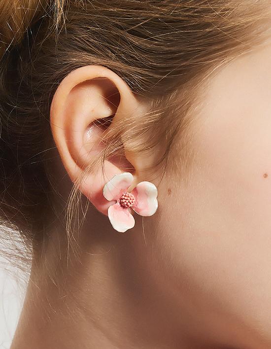 Dana Burton Laurel Flower Earrings