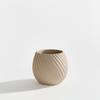 Modern Designer Spiral Flowerpot In Beige for Plants