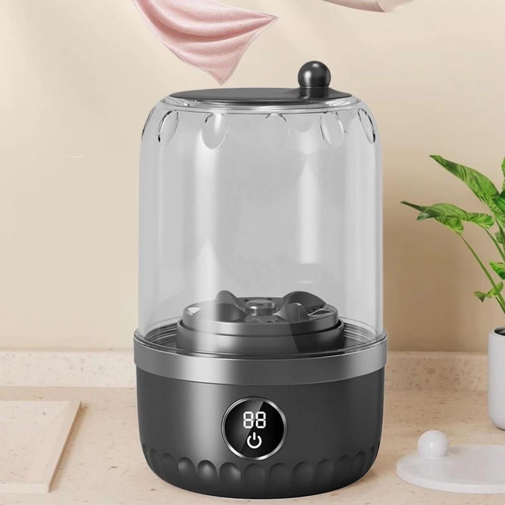 Cordless Mini Laundry Machine 1L Capacity Underwear and Socks Washer Camping