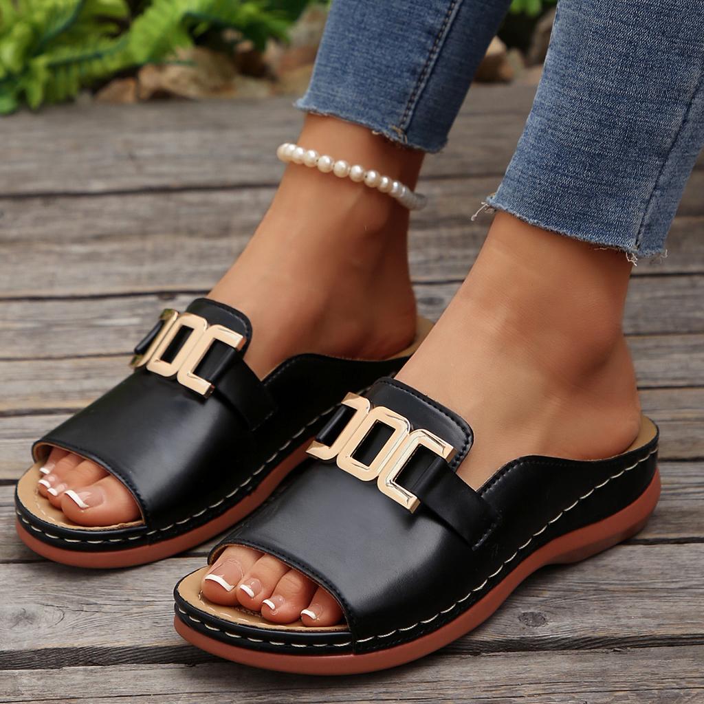 Women Slippers Lightweight Comfortable Sports Slippers New Casual Flat Open Heel Shoes Outdoor Platform Sandals Slides Women