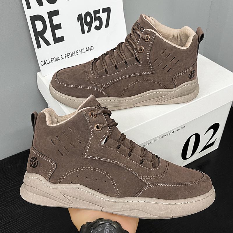 

Высокие ботинки Martin весна-осень износостойкие рабочие ботильоны модная кожаная обувь мужская обувь на шнуровке 39 хаки