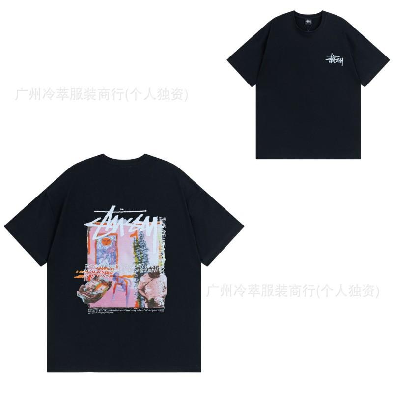 Mens Streetwear Short Sleeve T-Shirt Cotton Print Tee Casual Unisex Fit 2025