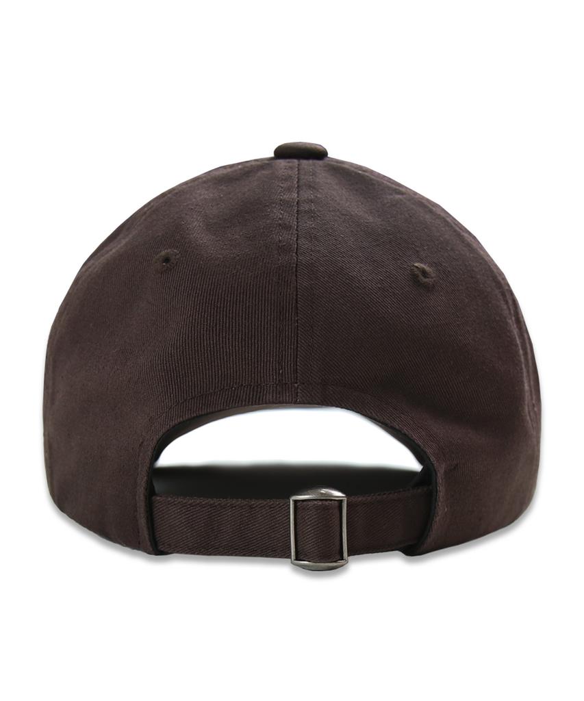 BLUFF B Initial Cotton Ball Cap [Brown]