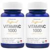 Canada Premium Buffered Vitamin C 1000 Soothing Neutral Vitamin C Neutralized Vitamin C Zinc Antioxidant Natural Young 180 | 2 Pcs 1.7ml