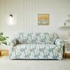 Armchair Corner Sofa Cover Leaves Stretch Sofa Cover Couch Cover Slipcovers Chaselong Protector for Pets and Kids Fully Wrap