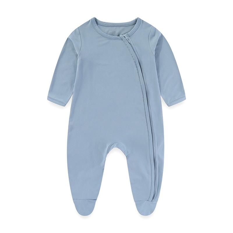 

1 шт. Модный комбинезон с длинным рукавом и молнией для новорожденных мальчиков и девочек, из мягкого хлопка 9M