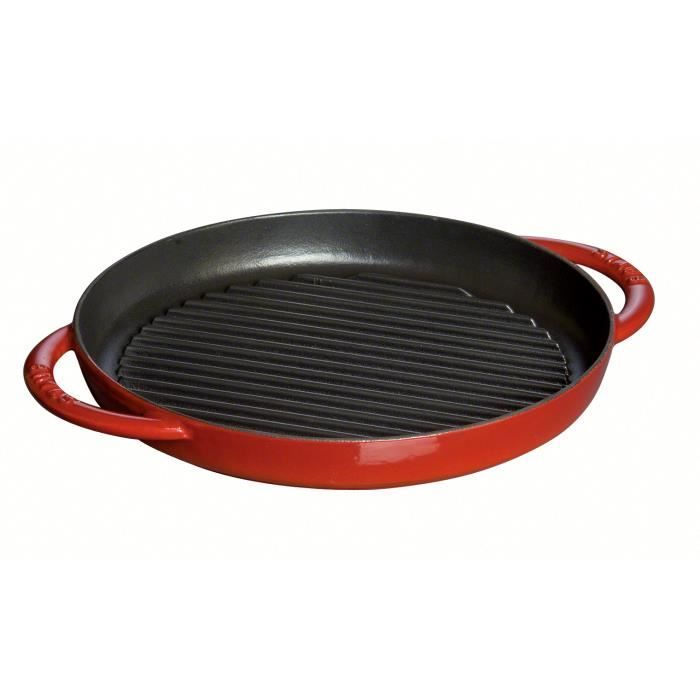 Gril - Staub - Pure Gril 26cm - Fonte avec email noir mat - Garantie à vie - Tous feux compatibles