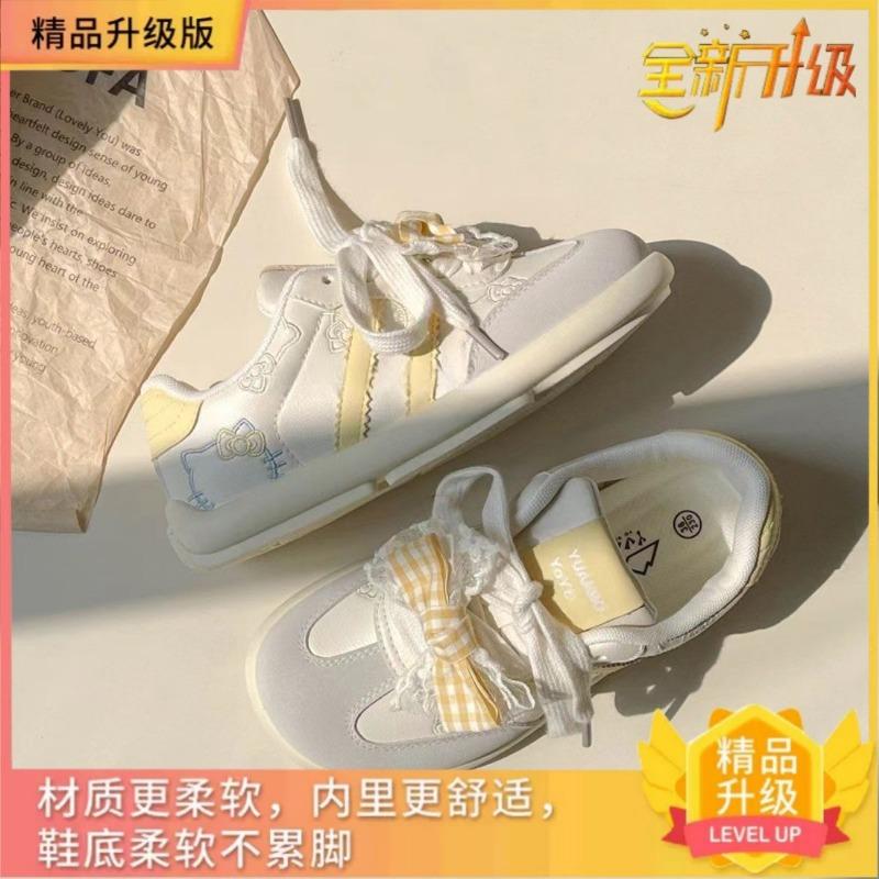 Trendy cute KT cat embroidery women's spring new niche versatile casual board shoes
