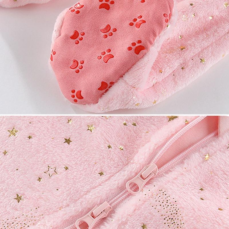 Infant Baby Winter Warm Romper Hooded Bodysuit