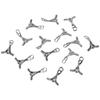 100pcs Bracelet Alloy Ball Ice Hockey Silver Sports Hockey Stick Jewelry Making