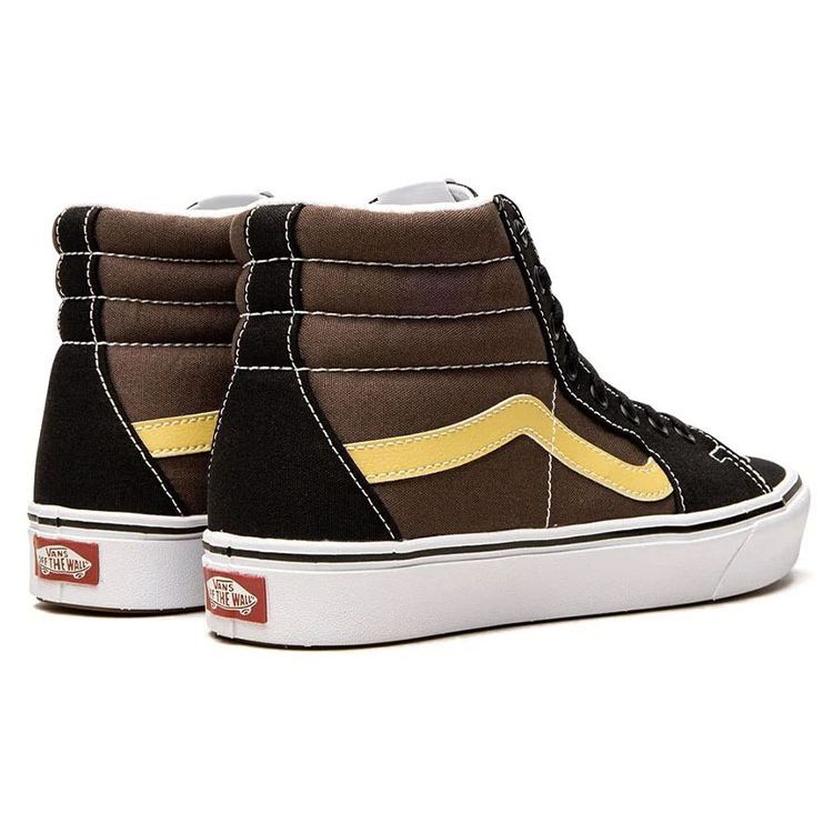 Vans Sk8-Hi High-Top Casual Skate Shoes Unisex Sneakers Black Brown Yellow VN0A3WMB8U8