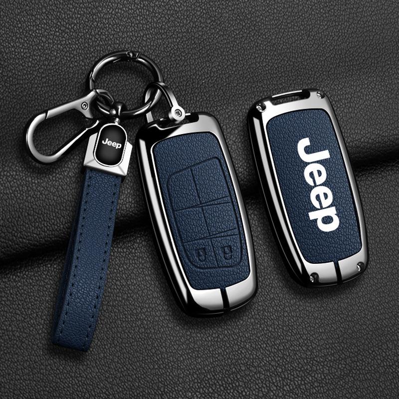 Compatible Jeep Key Case for Compass, Renegade, Cherokee, Grand Commander, Grand Cherokee