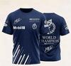Boy 3D T-shirt Max Verstappen Racing Theme T-shirt with World Champion Logo & Signature for Racing Fans Daily Wear