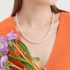 cerabonito Magnet Pearl Necklace_6mm Gold Beads(42cm)