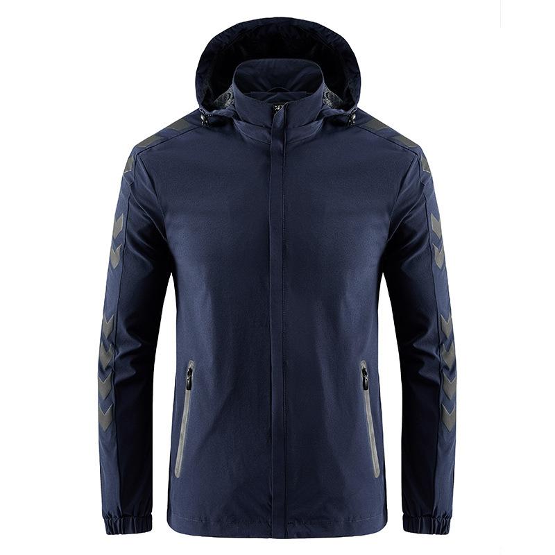 

Мужская повседневная куртка, куртка с воротником-стойкой, открытый свободный верх, водонепроницаемая куртка для рыбалки XXXXXL