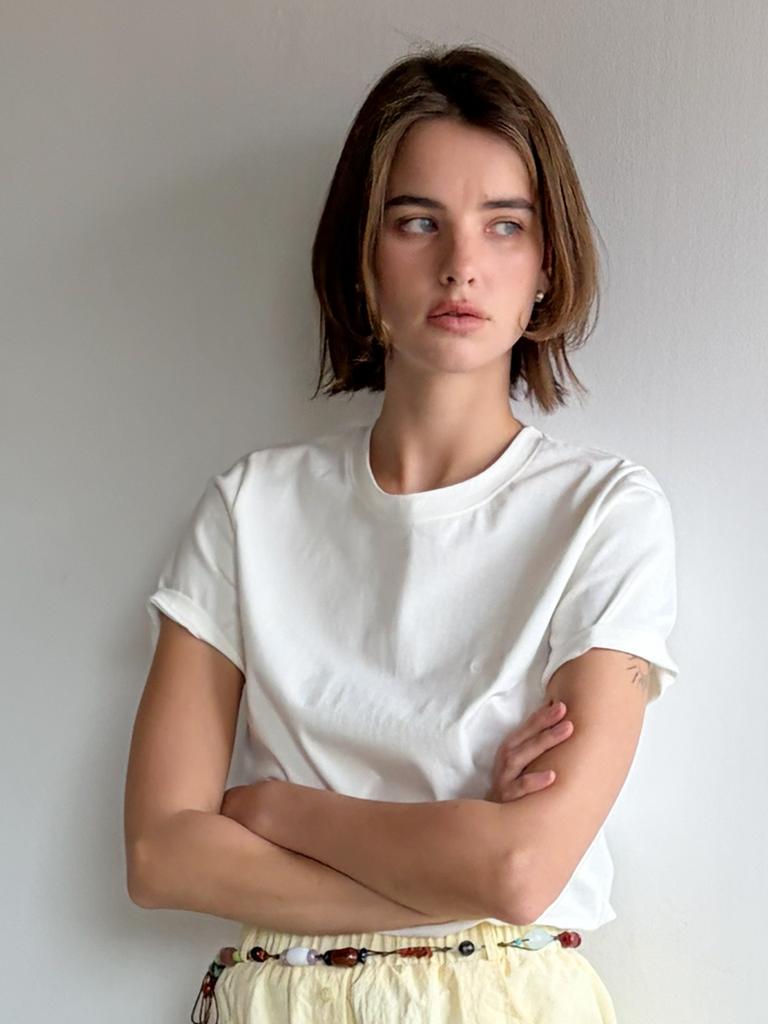 Kelidu Heavy Cotton Short Sleeve T-Shirt_White