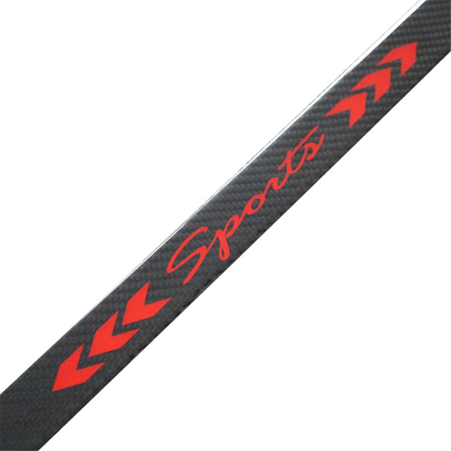 4Pcs Rear Carbon Fiber Car Door Welcome Plate Sill Scuff Anti-Scratch Protectors